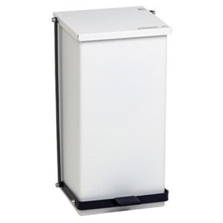 DETECTO Detecto Step-On Waste Can Receptacle; White - 32 Quart Capacity Detecto-P-32